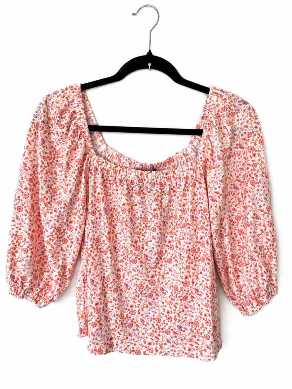 Sanctuary NWT Floral Puff Sleeve Cottagecore Peasant Top XS